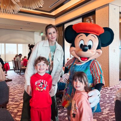 An artsy breakfast with Mickey at Topolino's Terrace at Disney's Riviera Resort.